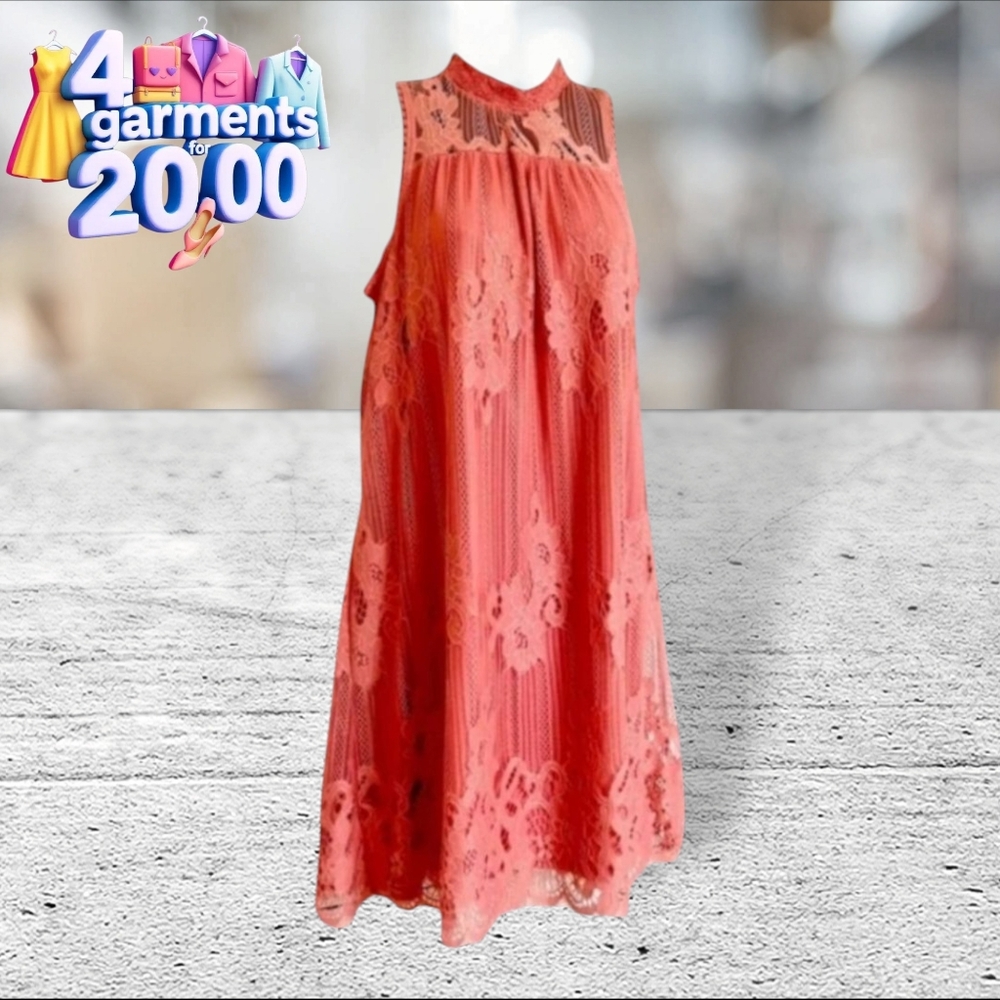 Maurice pink lace dress size 4